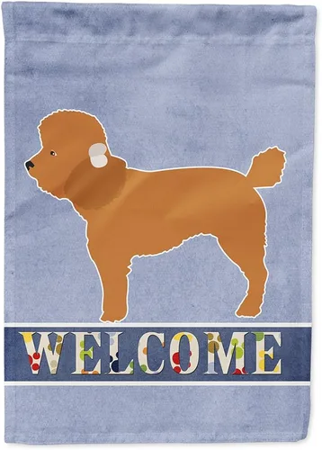 Vista 22 de Caroline's Treasures BB8334GF AIDI Bandera de jardín para perro de montaña del Atlas, bandera de buzón azul, bandera decorativa para patio exterior