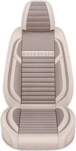 Vista 2 de Funda de asiento de automóvil compatible con Audi A1 Sportback 2010-2015, cobertura completa, transpirable e impermeable, cojín de asiento de Beige