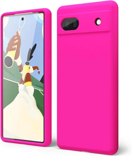 Vista 31 de oakxco para Google Pixel 6A Funda de teléfono de silicona líquida, diseño estético lindo y delgado para mujer y niña, cubierta de gel suave, lisa