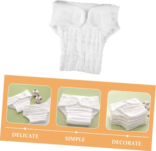 Vista 7 de FRCOLOR 5 pañales reutilizables de algodón para pañales de algodón para inserción de pañales de alta absorción, pañales de tela duraderos