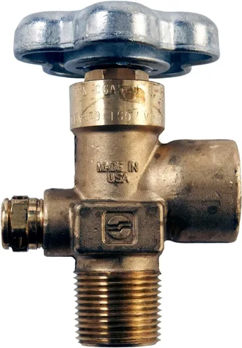 Vista 5 de Nuevo cilindro de gas inerte de acero de 60 pies cúbicos con válvula CGA580 - Helio, nitrógeno, argón, mezcla de CO2/nitrógeno