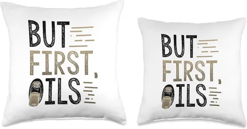Vista 3 de Essential Oil Practitioner But First Oils Fun Essential Oils Throw Pillow