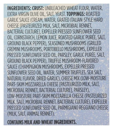Vista 3 de Whole Foods Market Mushroom with Truffle Sauce Pizza, 13.4 OZ