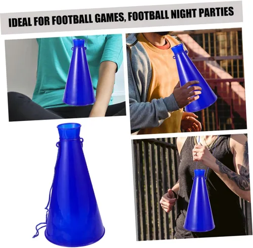 Vista 7 de Sosoport Cheer Megáfono - Juego de 4 cuernos de plástico para niños, juegos deportivos, fiestas, fútbol