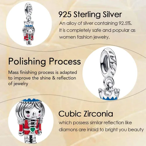 Vista 22 de Dijes de personajes de película para mujer, pulseras y collares en plata de ley 925, día de la madre, cumpleaños, Navidad