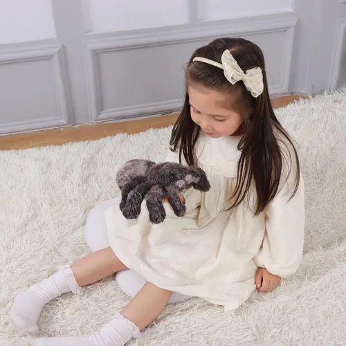 Vista 6 de Apricot Lamb Juguetes Insecto Peluche Araña Diablo Animal de peluche suave y tierno perfecto para niños (negro)