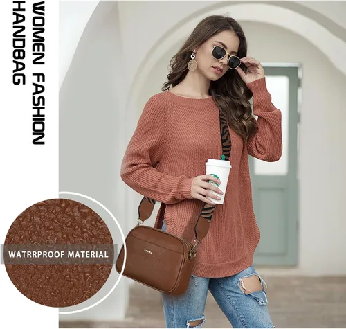 Vista 3 de Lvanka Bolsos cruzados para mujer cartera de mano, bolso de hombro con correa ajustable