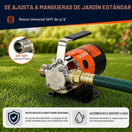 Vista 5 de Bomba de transferencia de agua 115V, bomba eléctrica de 330 GPH