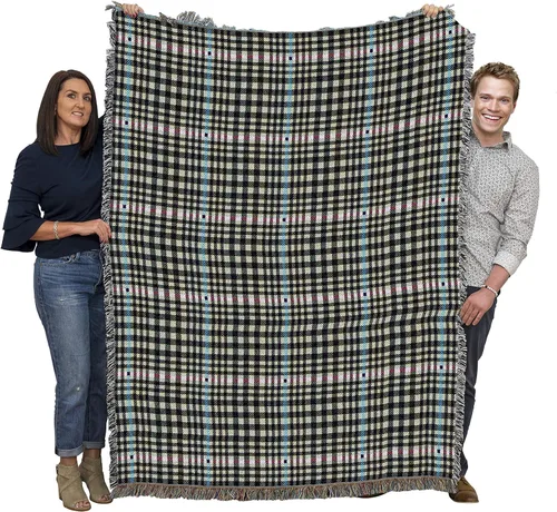 Vista 14 de Pure Country Weavers Manta de edredón – Nueve parches de flores – Patrones de regalo de jardín con hojas florales de regazo cuadrado tejido