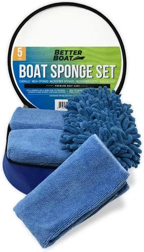 Vista 7 de Esponjas limpiadoras de barcos y lavado de autos, esponja de microfibra antiarañazos y lavado Cloths, Complete Cleaning Kit for