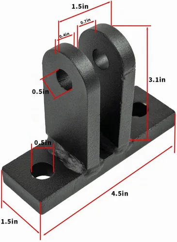 Vista 2 de BX88230 kit de soporte de placa base de montaje de perno para barras de remolque Blue Ox, soporte de placa base de barra de remolque BX Tabs