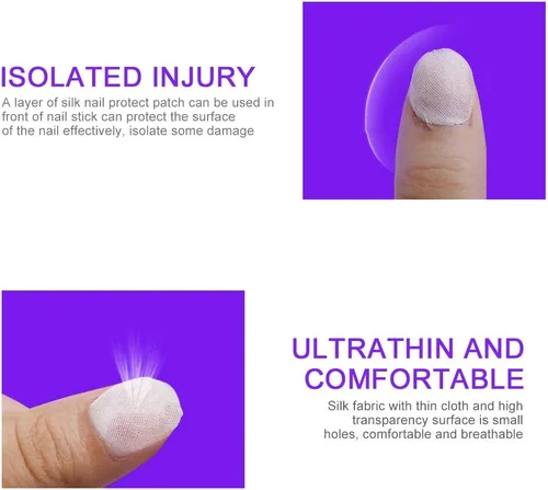 Vista 4 de Envoltura de seda para uñas, envoltura de seda para uñas, envoltura de seda adhesiva para uñas, calcomanías protectoras de uñas de gel UV