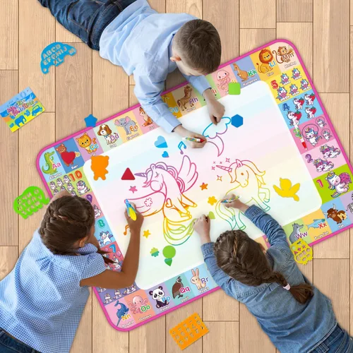 Vista 7 de Alfombrilla de Dibujo de Agua Aqua - Alfombrilla de Dibujo para Niños, Juguetes Educativos para Niños Pequeños de 3, 4, 5, 6, 7 y 8 Años, Regalos