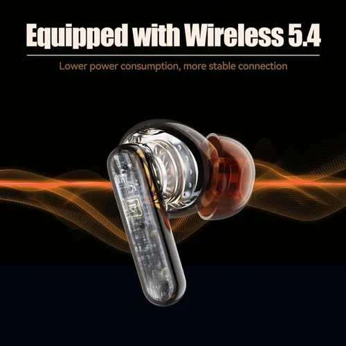 Vista 11 de Auriculares inalámbricos Bluetooth con control táctil, auriculares inalámbricos Bluetooth 5.4, auriculares inalámbricos 4-6H tiempo de reproducción