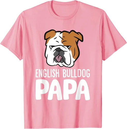 Vista 86 de Camiseta divertida de Bulldog Inglés para papá dueño de perro, Negro
