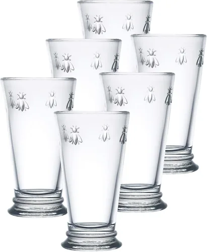 Vista 7 de La Rochere Napoleon Bee Old Fashioned - Juego de 6 vasos de cristalería La Rochere Bee, vasos de cristal de lujo (11.5 onzas)
