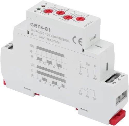 Vista 3 de GRT8-S1 Mini Temporizador de ciclo asimétrico ON/Off Repetir Ciclo Tiempo Relé AC/DC 12V-240V (50-60Hz)