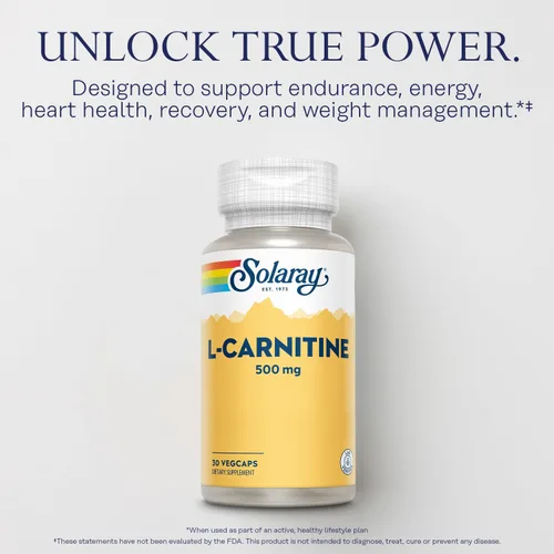 Vista 3 de SOLARAY L-Carnitina 500 mg