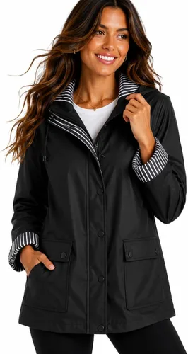 Vista 8 de URBAN REPUBLIC - Chaqueta de lluvia para mujer - Impermeable ligera y cortavientos para mujer (S-3XL)