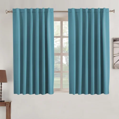 Vista 110 de Turquoize Cortinas Opacas con Aislamiento Térmico Paneles de Tratamiento de Ventanas con Bolsillo para Barra Paneles de Ventana para Ventanas