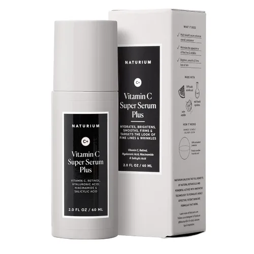Vista 8 de Naturium Vitamin C Super Serum Plus, cuidado facial suavizante, más retinol, ácido hialurónico, niacinamida y ácido salicílico, 1 onza