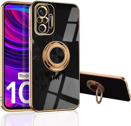Vista 7 de MingWei XIAOMI Poco M5s/ Redmi Note 10/10s - Funda con soporte magnético de 360° para automóvil [tecnología de galvanoplastia] Funda de protección