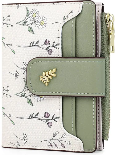 Vista 20 de Farcauo Cartera para Mujer delgada con Flores Kawaii, Carteras para Mujeres, Cartera Linda y delgada para Mujeres, Contemporáneo