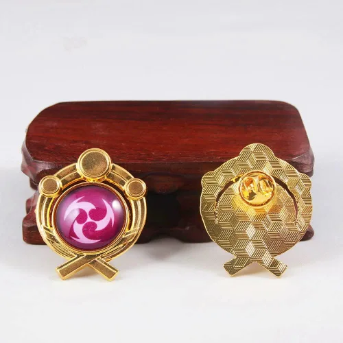 Vista 7 de Genshin Impact Vision Broche Pines Broche luminoso Ojo de Dios Accesorios para proyectos de juego para mujer