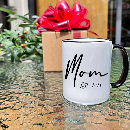 Vista 4 de Dnuiyses EST 2027 - Tazas para papá y mamá, regalos de taza para padres nuevos, regalos para el día de la madre, regalo para el padre por primera