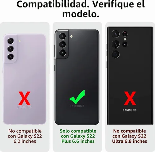 Vista 2 de Funda impermeable para Samsung Galaxy S22+Plus, S22+Plus, con protector de pantalla integrado, cuerpo completo, a prueba de golpes, resistente a