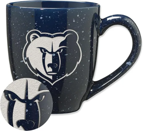 Vista 63 de Rico Industries NBA 16 oz Team Color Laser Engraved Speckled Ceramic Coffee Mug 3-Color del