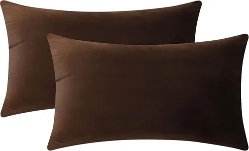 Vista 29 de Home Brilliant Funda de cojín decorativa para el hogar, en terciopelo, para sofá, silla, cama.