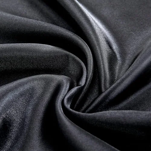 Vista 7 de Homiest - Funda para manta con peso de 48 x 72 pulgadas, de satén negro con 8 lazos, con cremallera extraíble y sedosa, edredón de manta pesada