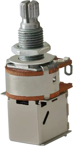 Vista 4 de Push Pull Pot DPDT - Potenciómetro de bajo de guitarra conmutada, tono de volumen, interruptor de control de eje dividido, 0.71 pulgadas