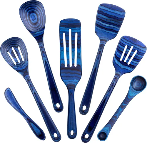Vista 8 de Totally Bamboo Baltique Malta Collection - Juego de utensilios de cocina de 2 piezas, cuchara medidora y cuchara medidora Juego de utensilios de 2