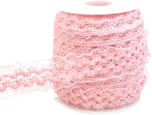 Vista 19 de Cinta de encaje elástica negra con volantes de 20 yardas para coser de 1 pulgada de organza de doble onda, ajuste de encaje, ropa y ropa