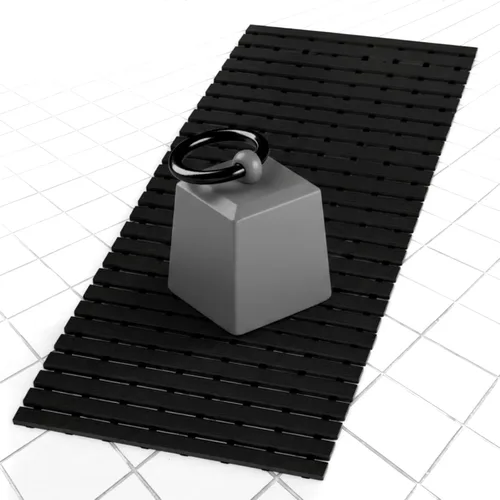 Vista 8 de AceOrbit Tapete con peso antideslizante para bañera, tapete de baño texturizado de elastómero termoplástico (TPE) para superficies texturizadas