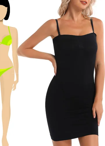 Vista 4 de Fajas sin tirantes para debajo de los vestidos, fajas para el vestido con control de abdomen, ropa