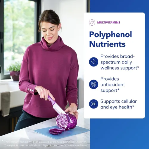 Vista 3 de Pure Encapsulations Nutrientes de polifenol Fórmula multivitamínica/mineral hipoalergénica densa en nutrientes 180 cápsulas