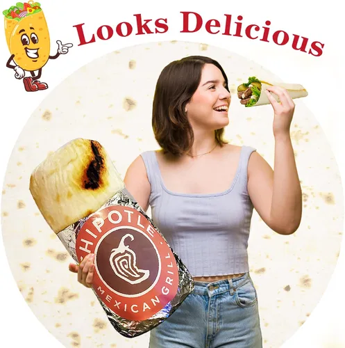 Vista 2 de Jorbest Manta de Tortilla de Burrito para Regalo de Cumpleaños para Mujeres, Hombres, Adolescentes, Niños y Niñas, Manta de Comida de Tortilla