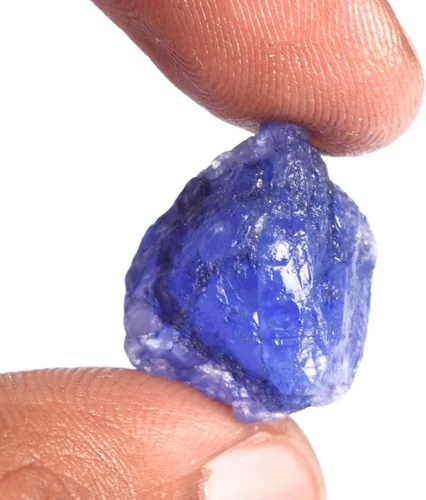Vista 3 de Gemhub - Piedra de zafiro azul rugoso 1520 quilates para joyería DP-788