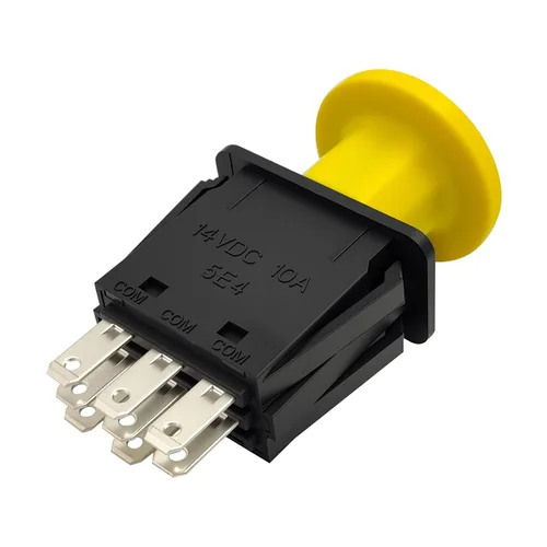 Vista 14 de 4174684 Interruptor de toma de fuerza de embrague de cortacésped, 8 terminales de 10 amperios, apto para cortacésped Dixie Chopper y compatible