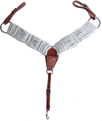 Vista 7 de CHALLENGER Western Mohair 25-Strand Two-Tone Breast Collar Uptugs