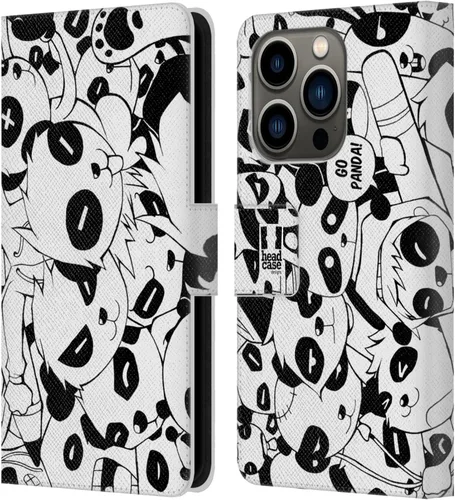 Vista 9 de Head Case Designs Cats Doodle Galore Leather Wallet Case Compatible with Apple iPhone 14 Pro