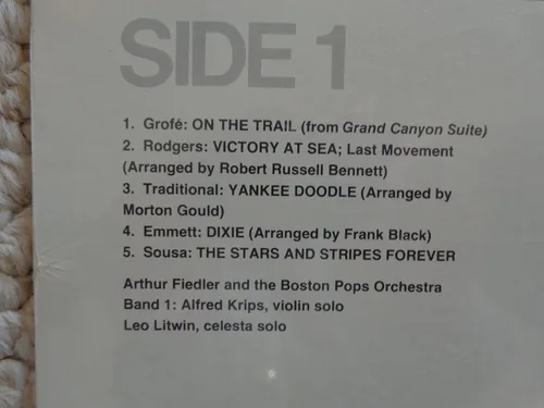 Vista 4 de Time Life American Classics Great Moments of Music Volume 1 Featuring Arthur Fiedler and the Boston Pops Orchestra Tracklist On The Trail. Victory
