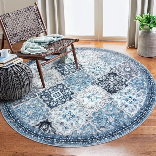 Vista 100 de KILOCOCO Alfombra marroquí pequeña, de 2 x 3 pies, color negro/dorado, súper suave, lavable, para interiores, vintage, lavable, antideslizante