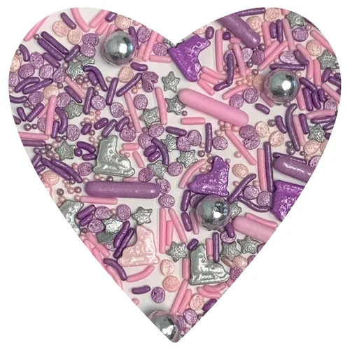 Vista 7 de COOL MOM SPRINKLES Gránulos de corazón dorado y blanco (4 onzas) – Gránulos de corazón para decorar pasteles, cupcakes, galletas y postres