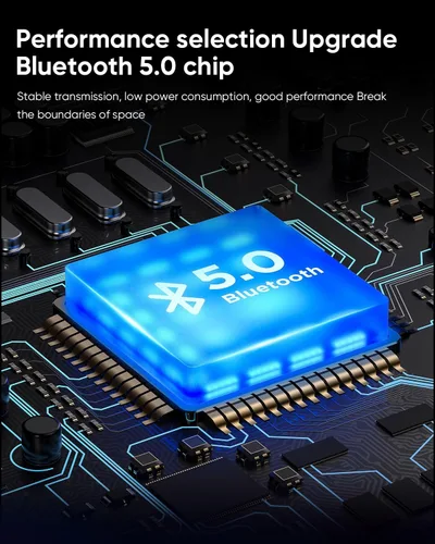Vista 5 de Cyberpunk Altavoz Bluetooth, Mini Mecha con luz RGB Bluetooth inalámbrico 5.0, altavoz de escritorio, regalo para niños jugadores Perspectiva