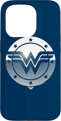 Vista 14 de Wonder Woman Funda con logotipo de escudo de medio tono para iPhone 17