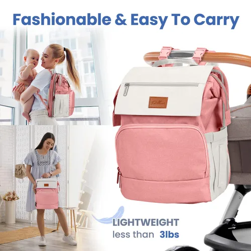 Vista 6 de PILLANI Baby Essentials: funda de asiento y bolsa de pañales para niñas